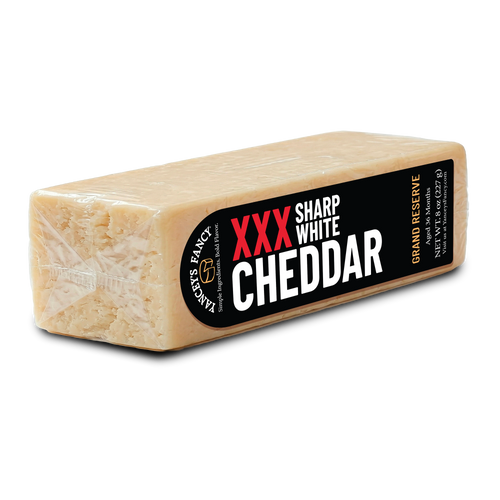 Yancey's Fancy XXX Sharp White Cheddar Cheese.