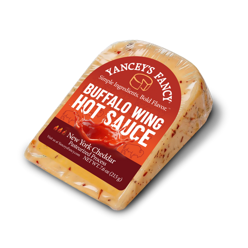 Yancey's Fancy Buffalo Wing Hot Sauce Cheese.