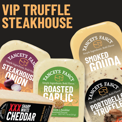Yancey's Fancy VIP Truffle Steakhouse Gourmet Mac & Cheese cheese bundles.