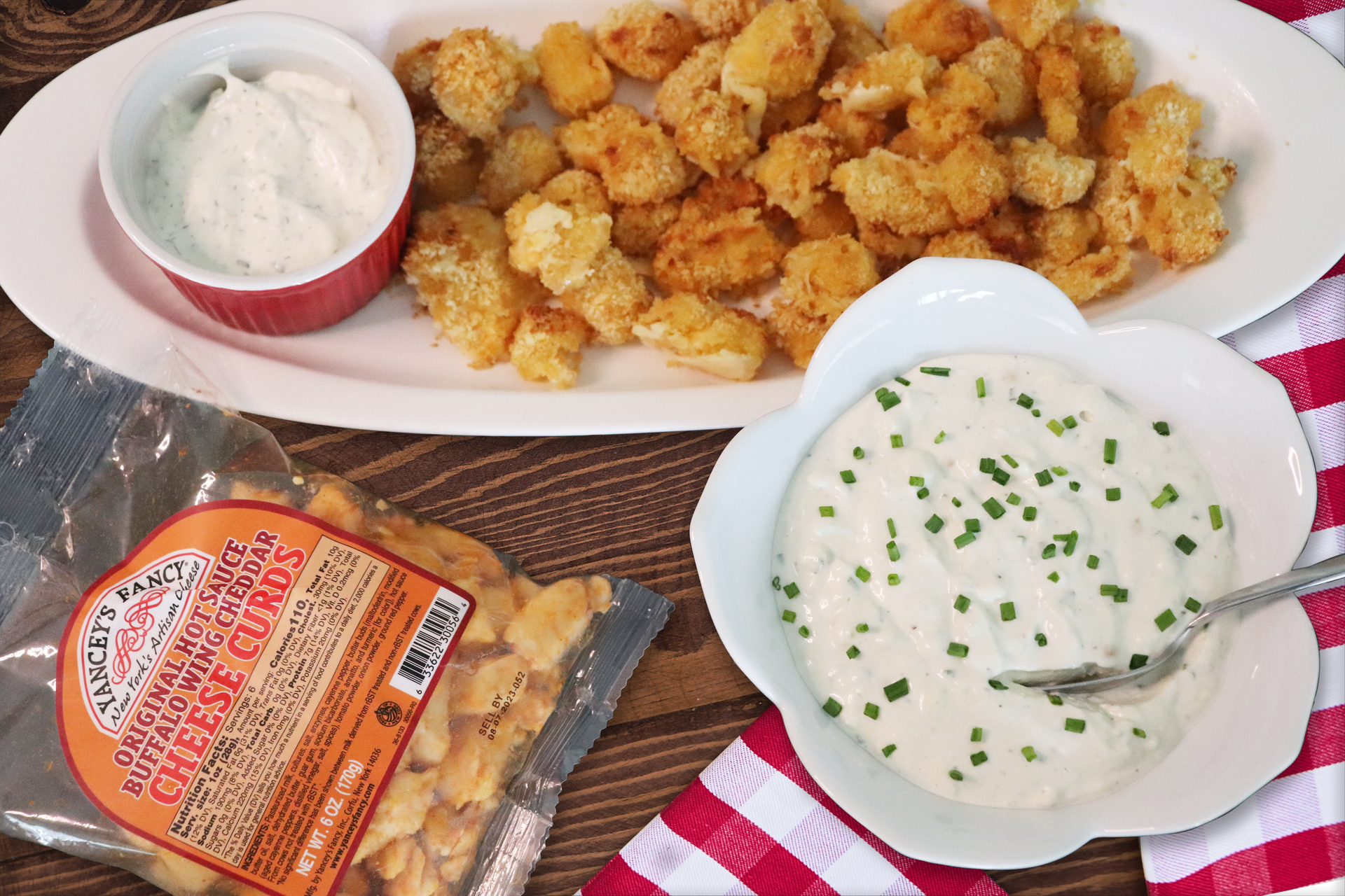 Air Fryer Buffalo Cheese Curds