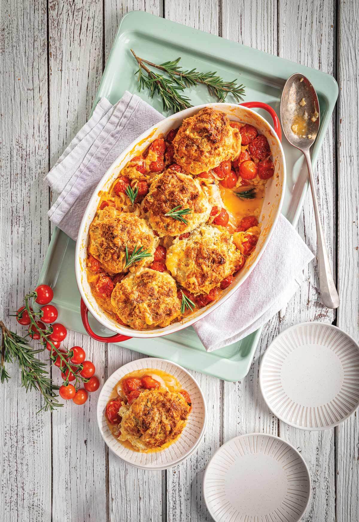 Cherry Tomato Cobbler