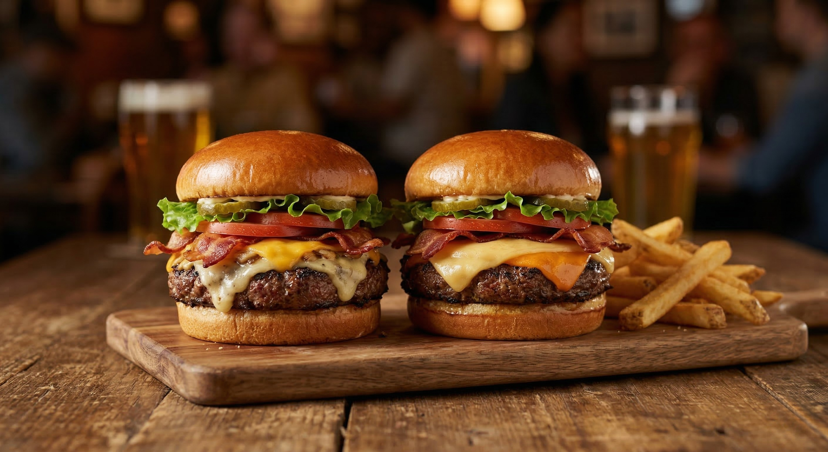 'Pub Grub' PBR Burger