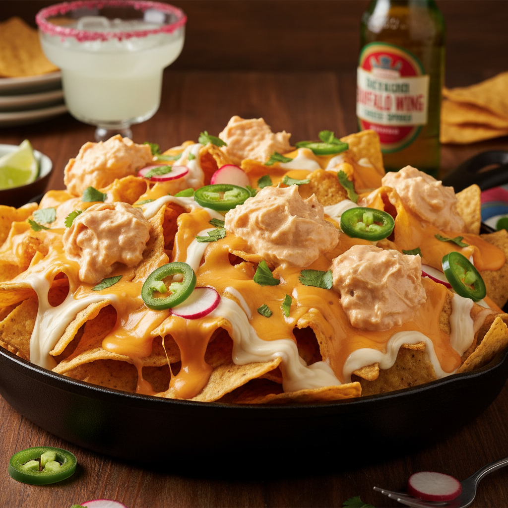 ancey's Fancy Nacho Normal artisan cheese nacho kit — velvety melted cheddar blanket over loaded nachos for game day entertaining