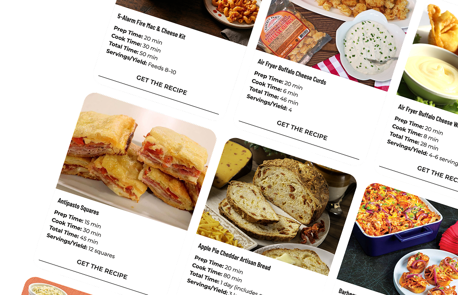 Entertaining spread with Yancey's Fancy artisan cheese recipes for parties and gatherings