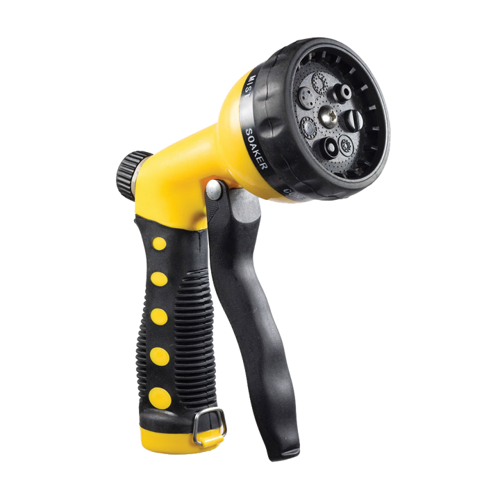 Seven-Spray Garden Hose Nozzle (Yellow)