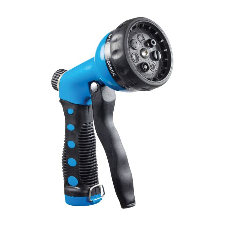 Seven-Spray Garden Hose Nozzle (Blue)