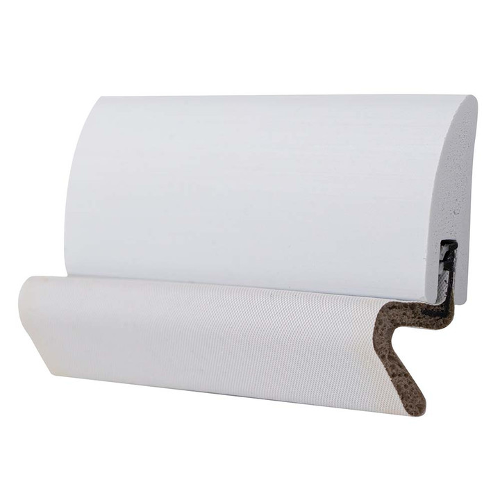 Wide White Windjammer-Style Weatherstripping