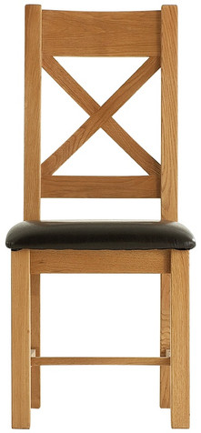 Winchester Cross Back Chair - PU Seat Pad