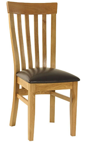 Essentials Oak Slatback Dining Chair