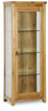 Verona Rustic Oak Glazed Display Cabinet
