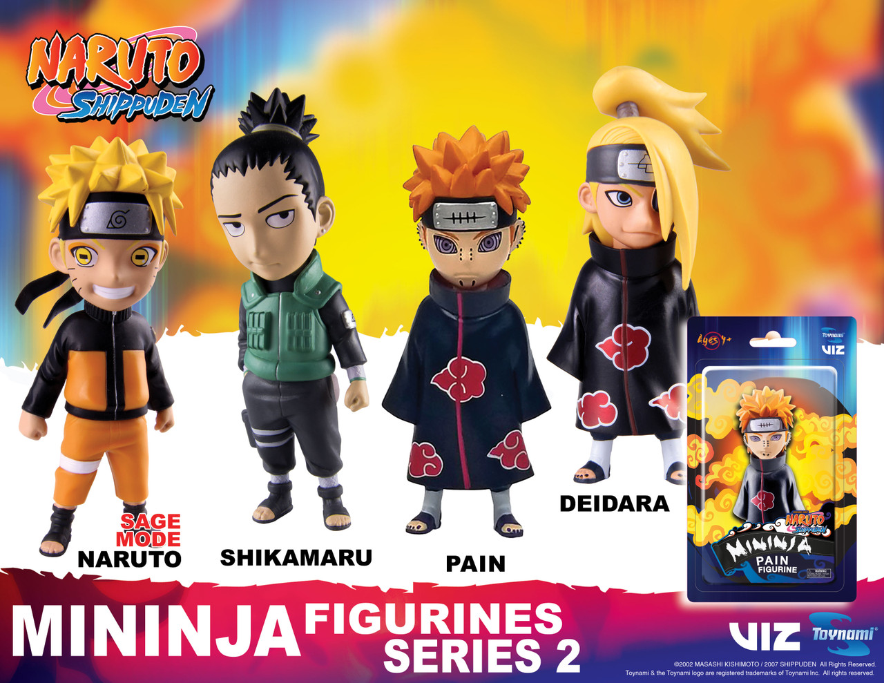 Toynami Naruto Shippuden Ninjutsu Collection 4 Inch Series 2