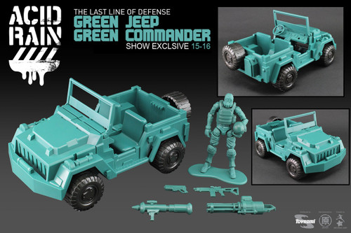 Comic Con 2015 Exclusive - Acid Rain Green Jeep + Green Sol Commander