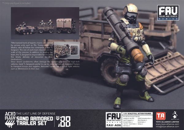 Acid Rain Sand Armored Trailer Set