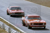 71280a - Bob Jane, Camaro & Allan Moffat, Trans AM Mustang - Oran Park 1971 - Photographer Russell Thorncraft