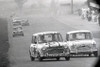 66784  - Rick Radford & David Bye Car 19 - Bruce McPhee & Barry Mulholland Car 22, Morris Cooper S - Gallaher 500 Bathurst 1966 - Photographer Lance J Ruting