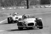 72379 -  Jeoff Turner, Lotus Super7 Ford & David Medley, Hargal BMC  - Warwick Farm  1972 - Photographer Lance J Ruting