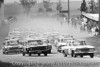 66706 - The Start - Bathurst 1966 - Weldon s Studebaker leads Eiffeltower in a Valiant V8 Auto