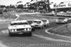 73025 - First Lap Sandown 250 1973 - Moffat, Goss, Brock, Bond and French lead the pack. Ford Falcon and Holden Torana