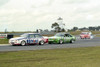 86072 - John Harvey / Neal Lowe, VK Commodore & Dick Johnson / Greg Hansford, Mustang - Sandown Castol 500 1986 - Photographer Peter D'Abbs