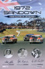 181 -  Falcon XY GTHO Poster - Sandown 1972 - Personally Signed By Allan Moffat, John French & Fred Gibson