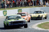 73109a - B. Stevens Mustang / J. Bassett Ford Escort / B. Brown Porshe - Oran Park 1973 - Photographer David Blanch