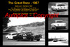 598 - The Great Race 1967 - A collage of the first three place getters from  Bathurst 1967 with winners time and laps completed.