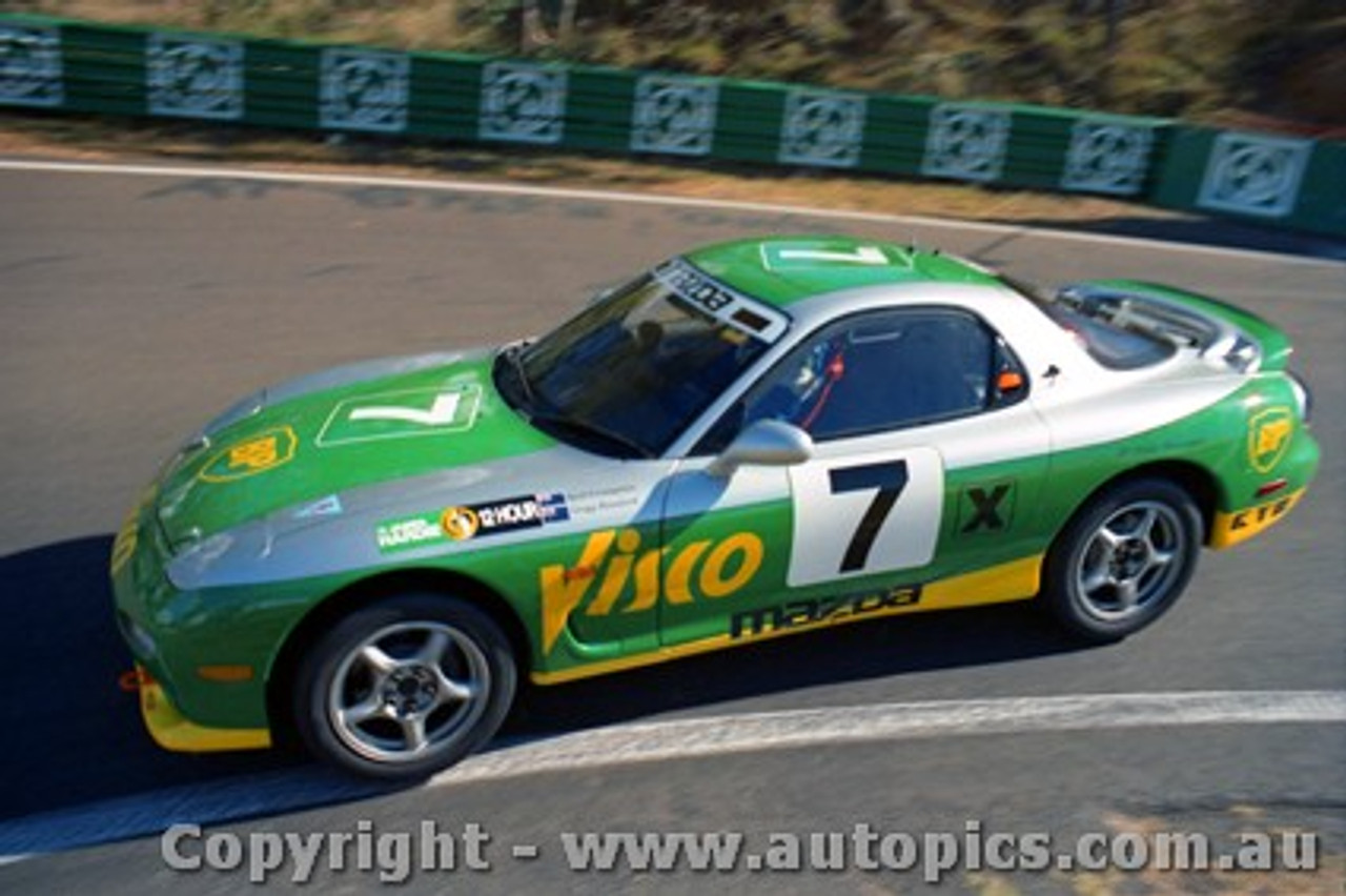 94022 - G. Hansford & N. Crompton Mazda RX7S - Hardie Ferodo 12 Hour Bathurst  1994 - Photographer Lance J Ruting