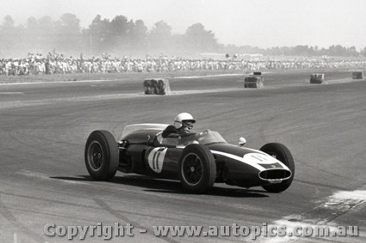 61521 - Ron Flockhart Cooper Climax - Ballarat Air Strip 1961 - Photographer Peter D Abbs