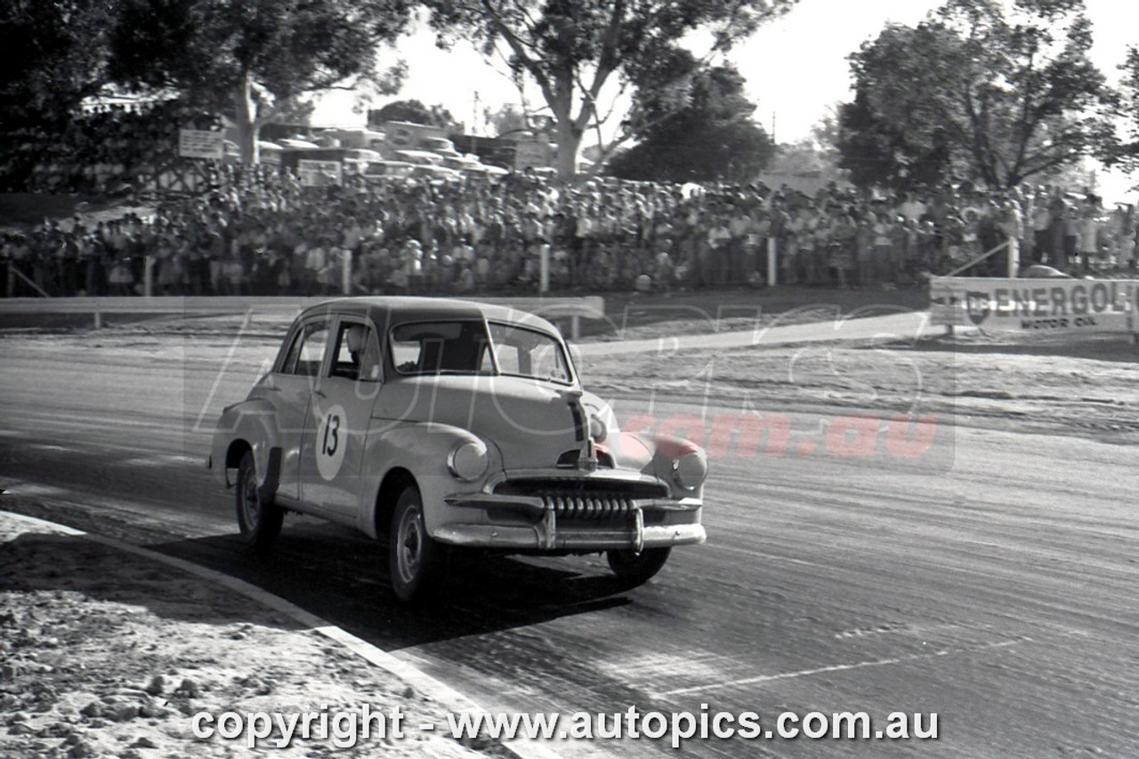 61539 - Bob Holden, Hume Weir Motor Racing Circuit, Victoria, 13th March, 1961, Holden FJ - Photographer Peter D Abbs 61539 - Bob Holden, Hume Weir Motor Racing Circuit, Victoria, 13th March, 1961, Holden FJ - Photographer Peter D Abbs