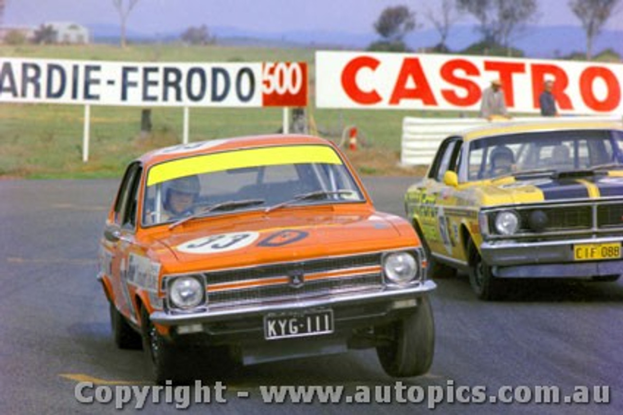 71837 - B. Jane / J. Harvey -  Holden Torana LC XU1 & Des West Ford Falcon XY GTHO Bathurst 1971 - Photographer Jeff Nield