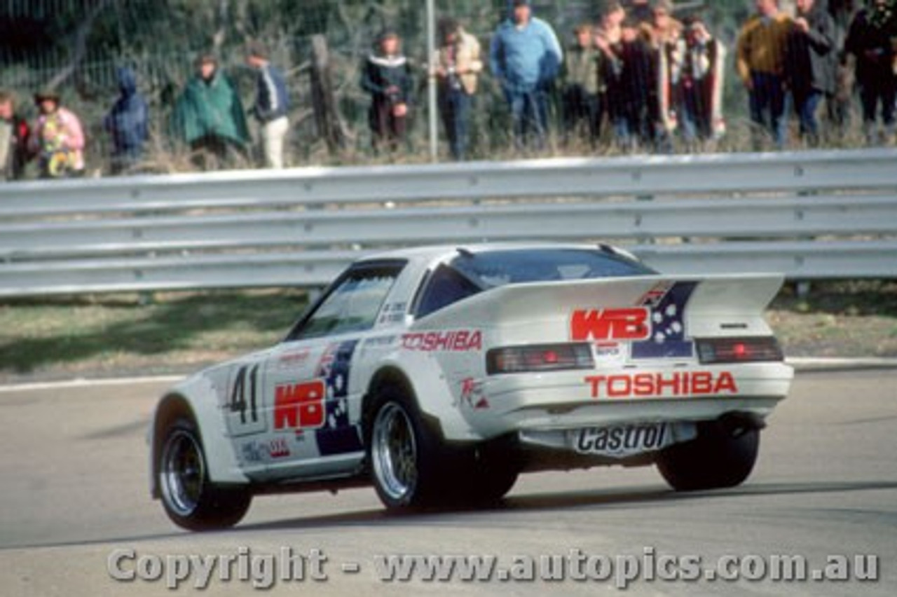 84910 - B. Morris / B. Jones  Mazda RX7 -  Bathurst 1984 - Photographer Lance Ruting