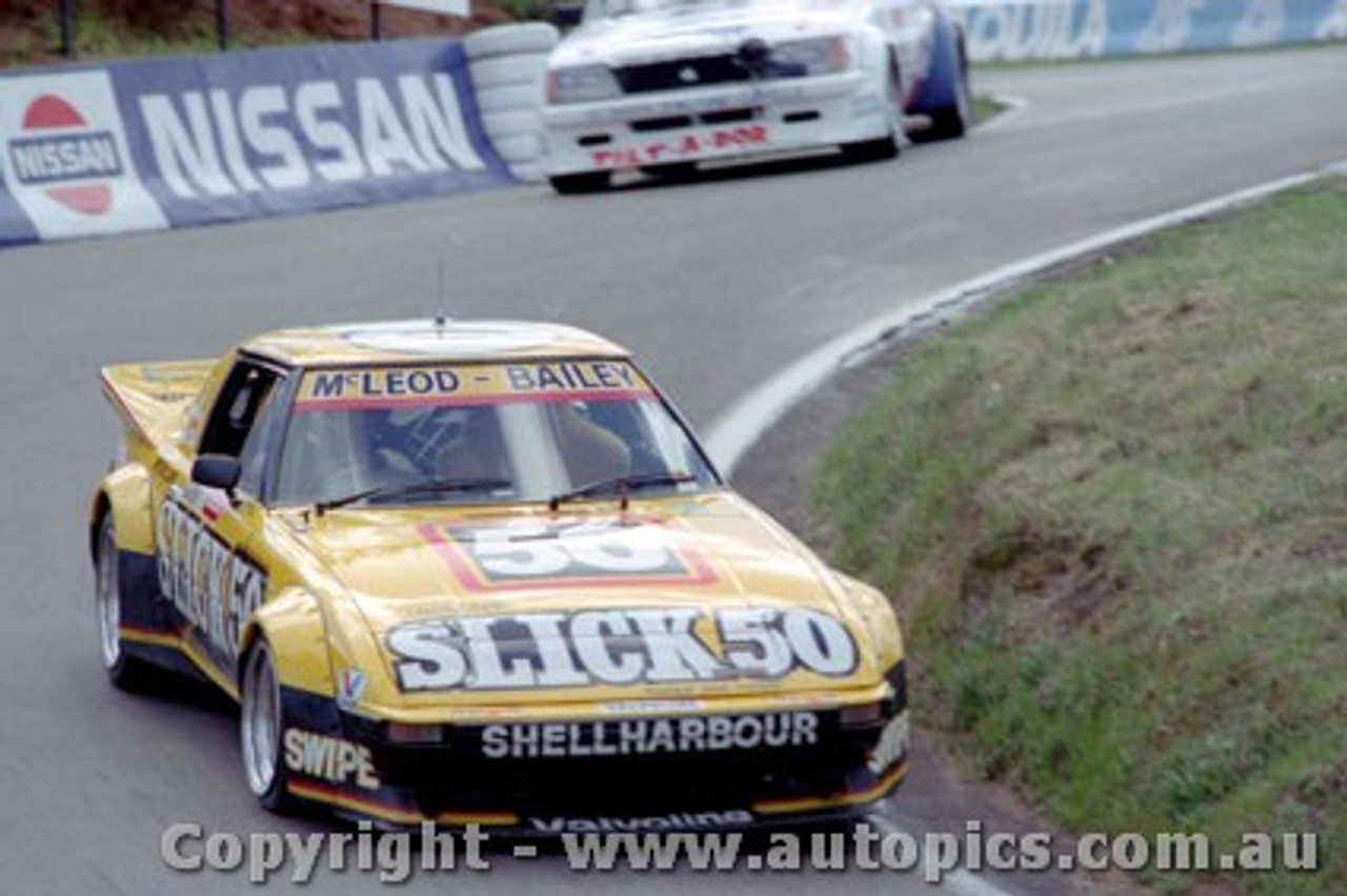 84920 - P. McLeod / G. Bailey Mazda RX7 -  Bathurst 1984 - Photographer Lance Ruting