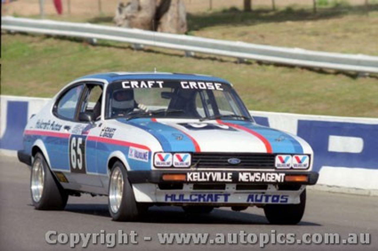 84936 - J. Craft / L. Grose - Ford Capri -  Bathurst 1984 - Photographer Lance Ruting