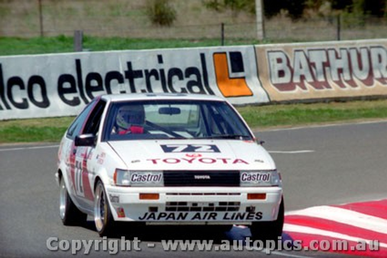 84950 - J. Smith / S. Brook - Toyota Sprinter -  Bathurst 1984 - Photographer Lance Ruting