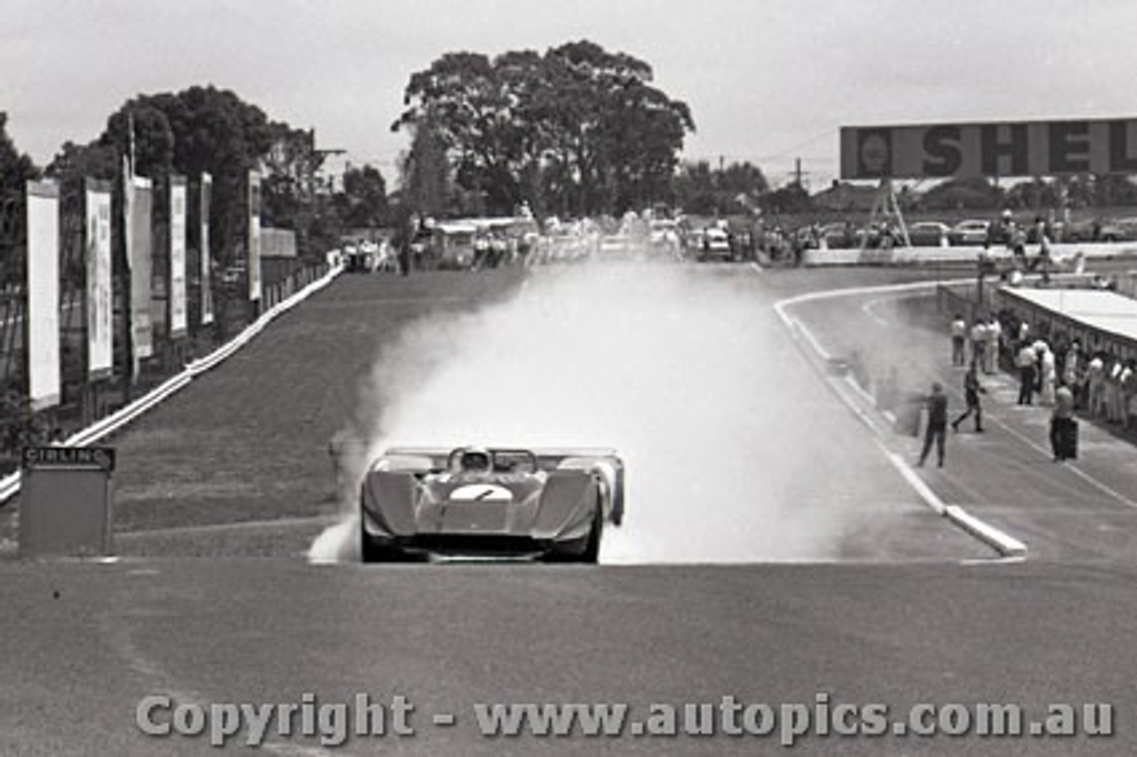 69494 - Frank Matich - Matich SR4 -  Sandown 16th February 1969 - Photographer Peter D Abbs