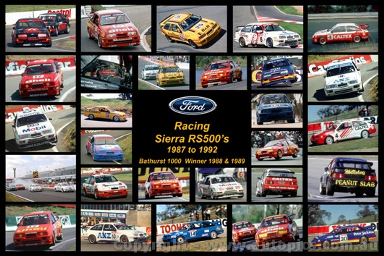 426 - Racing Ford Sierra RS500 s - A collection of 28 photos of racing Sierra s  - 1987 to 1992.