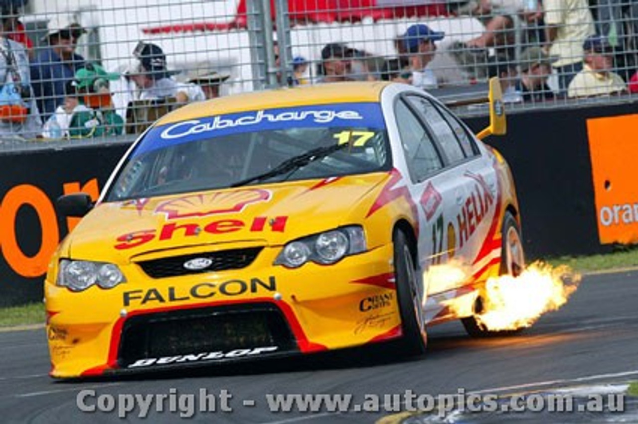 203038 - Steven Johnson - Ford Falcon BA -  Albert Park 2003 - Photographer Jeremy Braithwaite