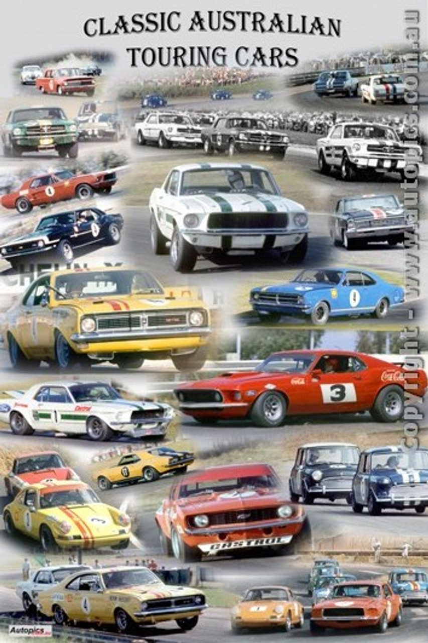 391 - A collage of Classic Australian Touring Cars