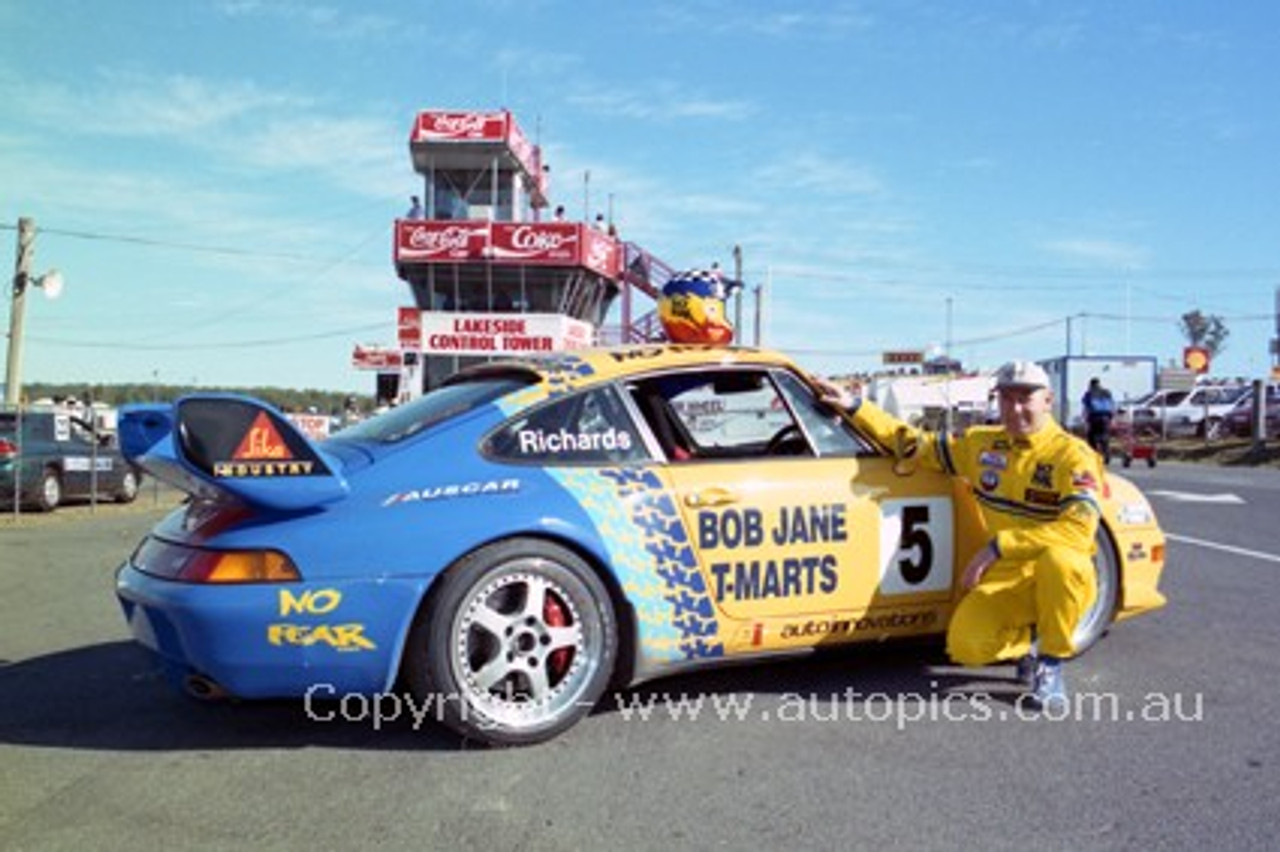 95027 - Jim Richards Porsche - Lakeside 1995 - Photographer Marshall Cass