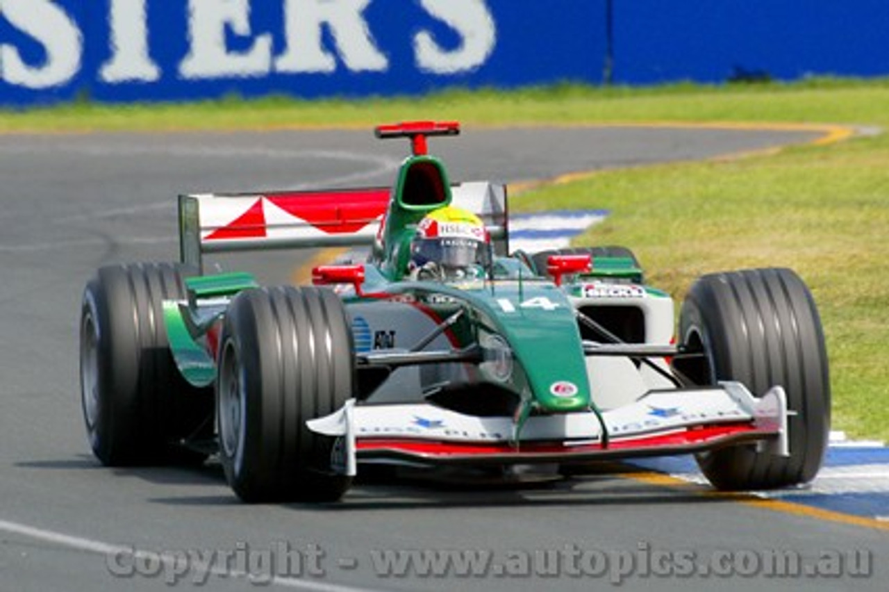 204502 - Mark Webber  - Jaguar Cosworth  - Australian Grand Prix Albert Park 2004 - Photographer Marshall Cass