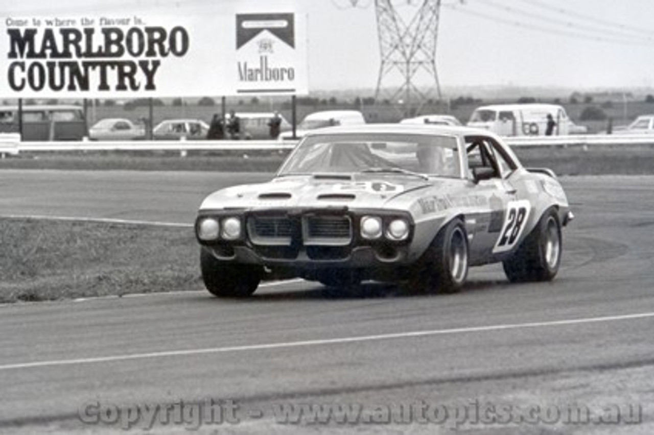 74141 - Rod Coppins, Pontiac Firebird - Calder 26th May 1974  - Photographer Peter D'Abbs