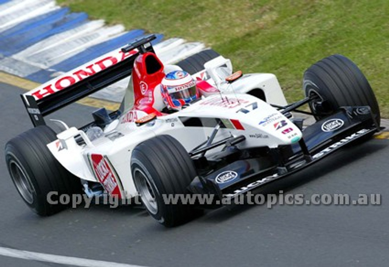 203508 - Jenson Button,BAR-Honda -  Australian Grand Prix  Albert Park 2003 - Photographer Marshall Cass