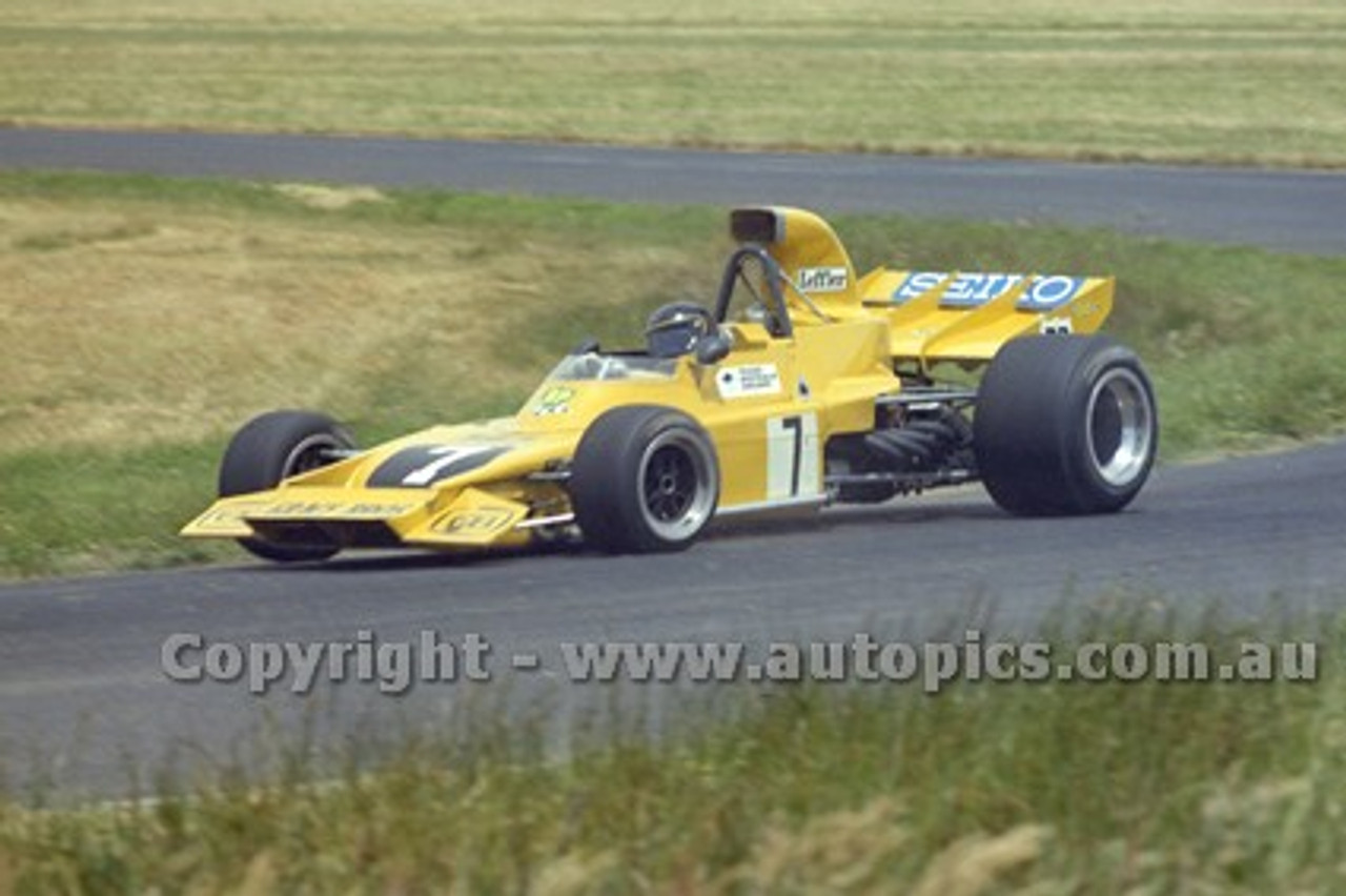 73654 -  John Leffler Elfin MR5  - Gold Star Race Phillip Island 25th November 1973 - Photographer Peter D'Abbs