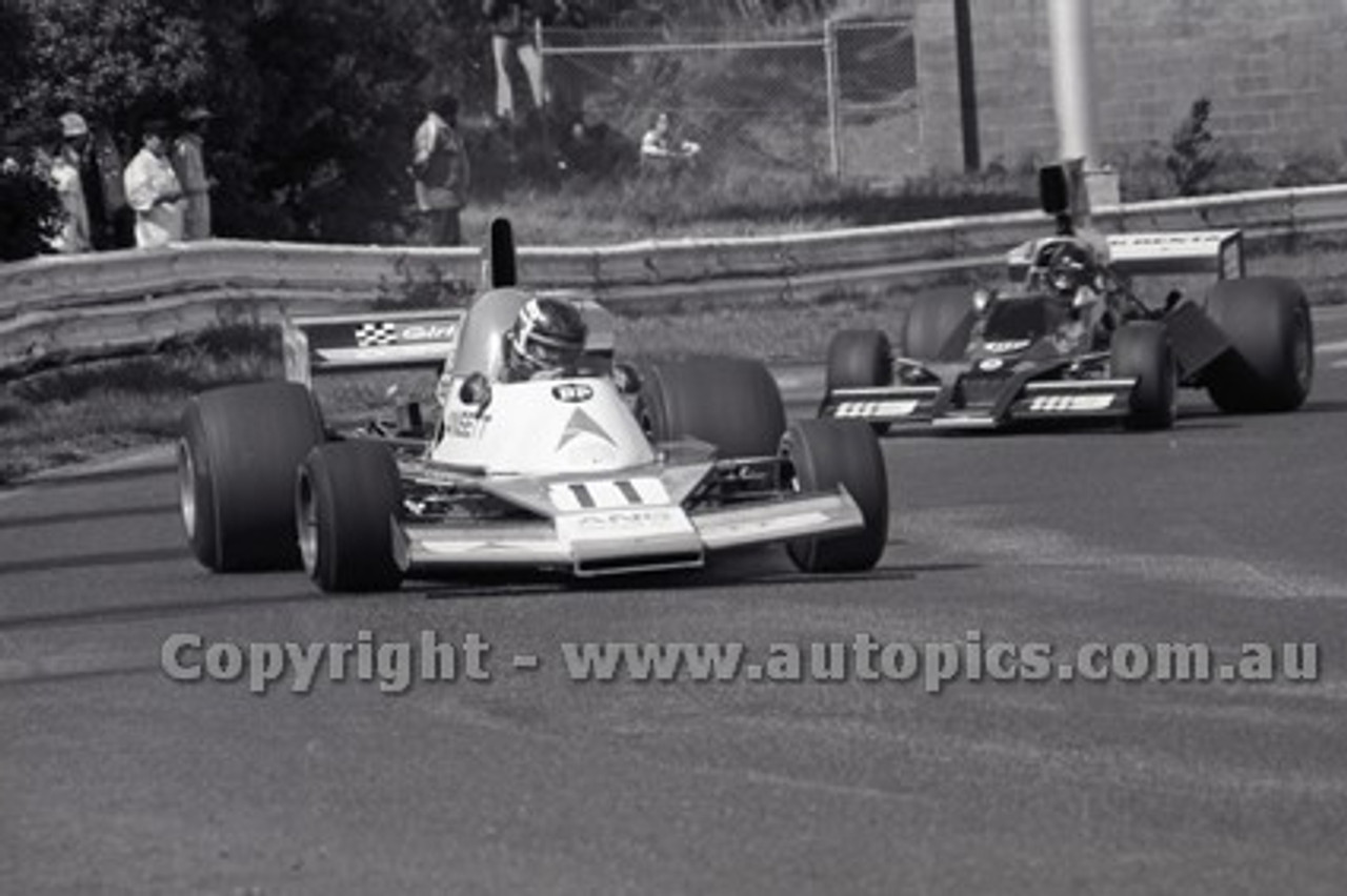 79647 - John  Bowe, Elfin MR8 & Kevin Bartlett, Brabham BT43 - Sandown 9th September 1979 - Photographer Darren House