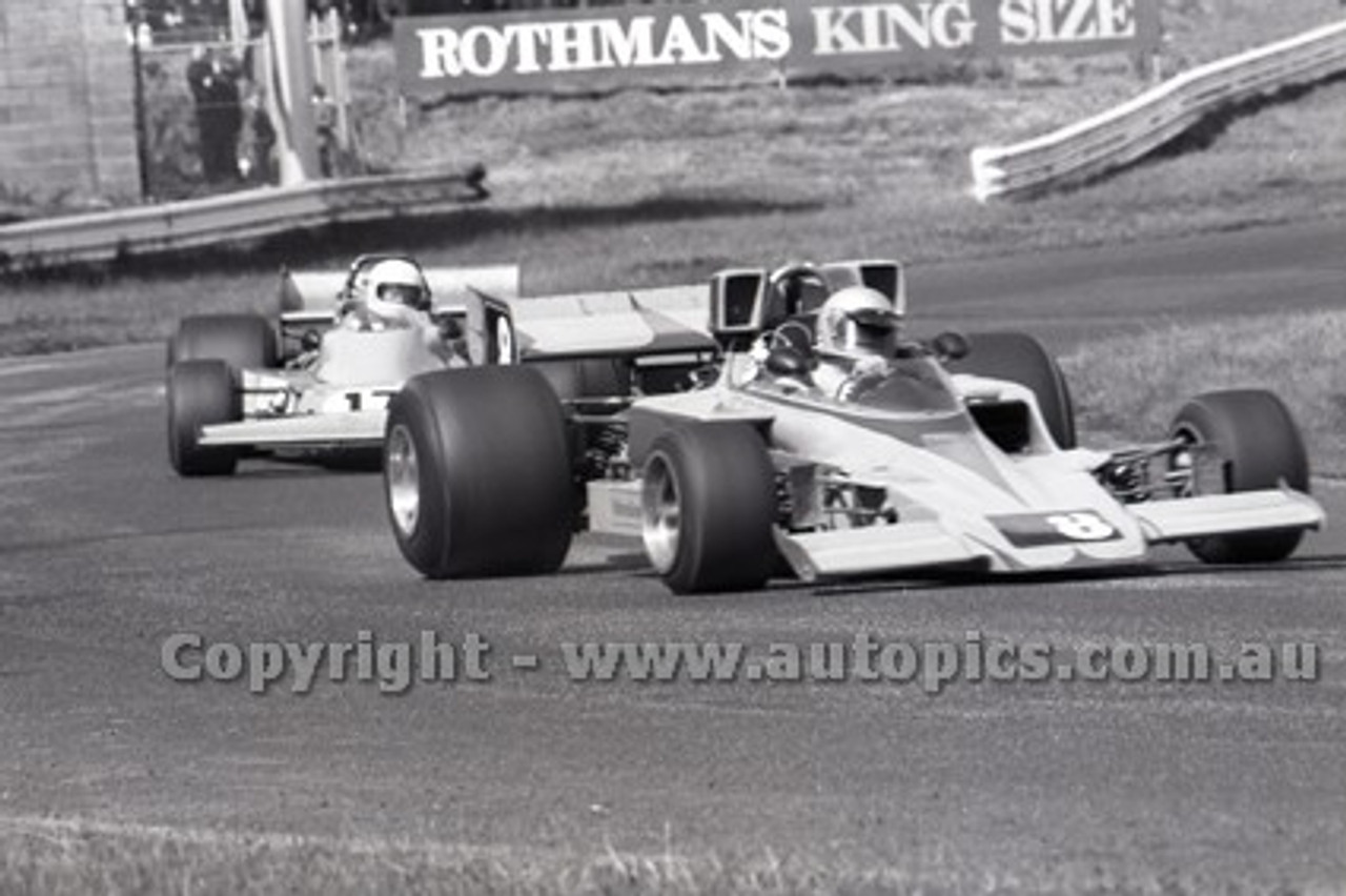 79652 - Ian Adams, Lola T330 & Mel McEwin Repco Matich - Sandown 9th September 1979 - Photographer Darren House