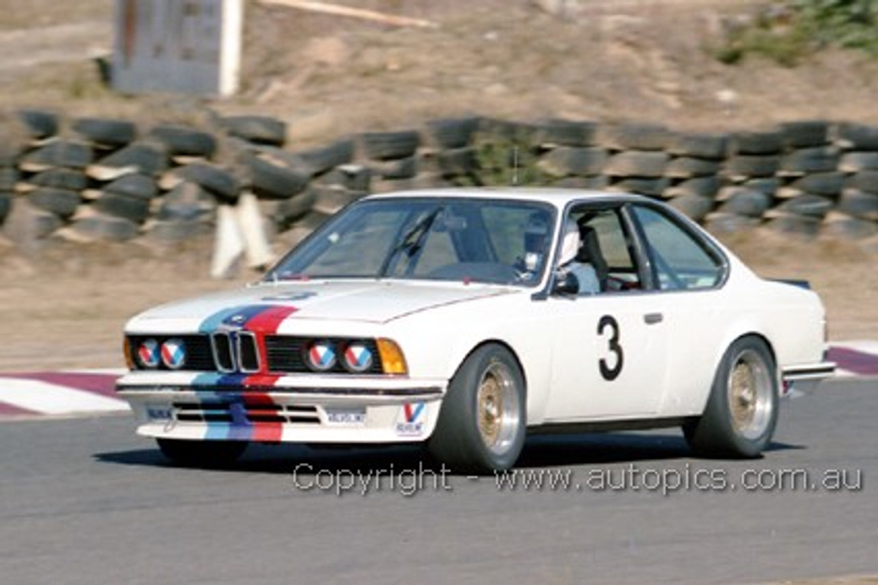 85041 - Ken Baigent, BMW 635csi - Amaroo 7th July 1985 - Photographer Lance J Ruting