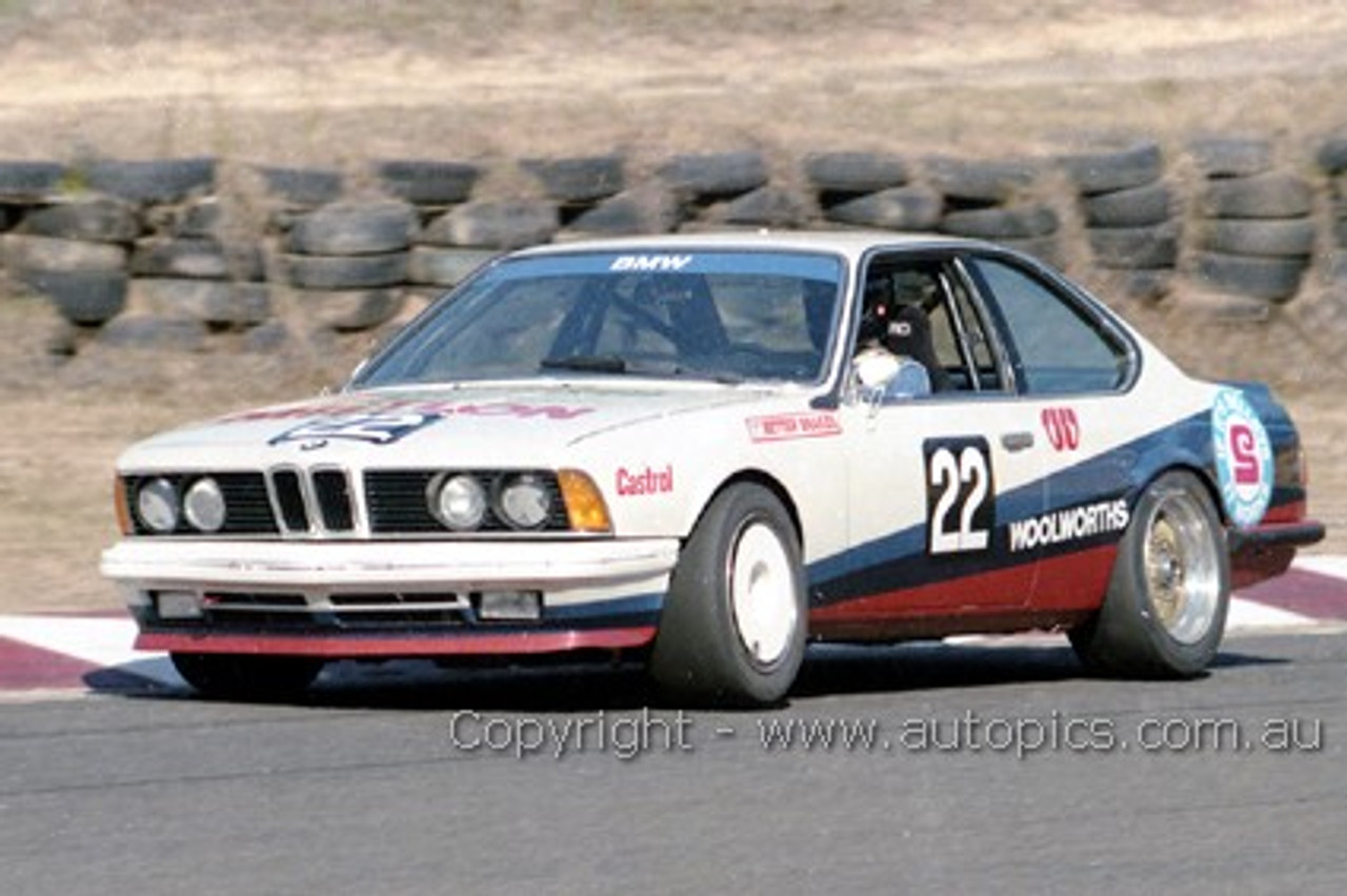 85046 - Glen Molloy, BMW 635csi - Amaroo 7th July 1985 - Photographer Lance J Ruting