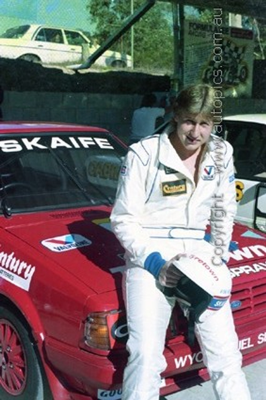 86036 - Mark Skaife, Ford Laser - Amaroo 1986 - Photographer Lance J Ruting