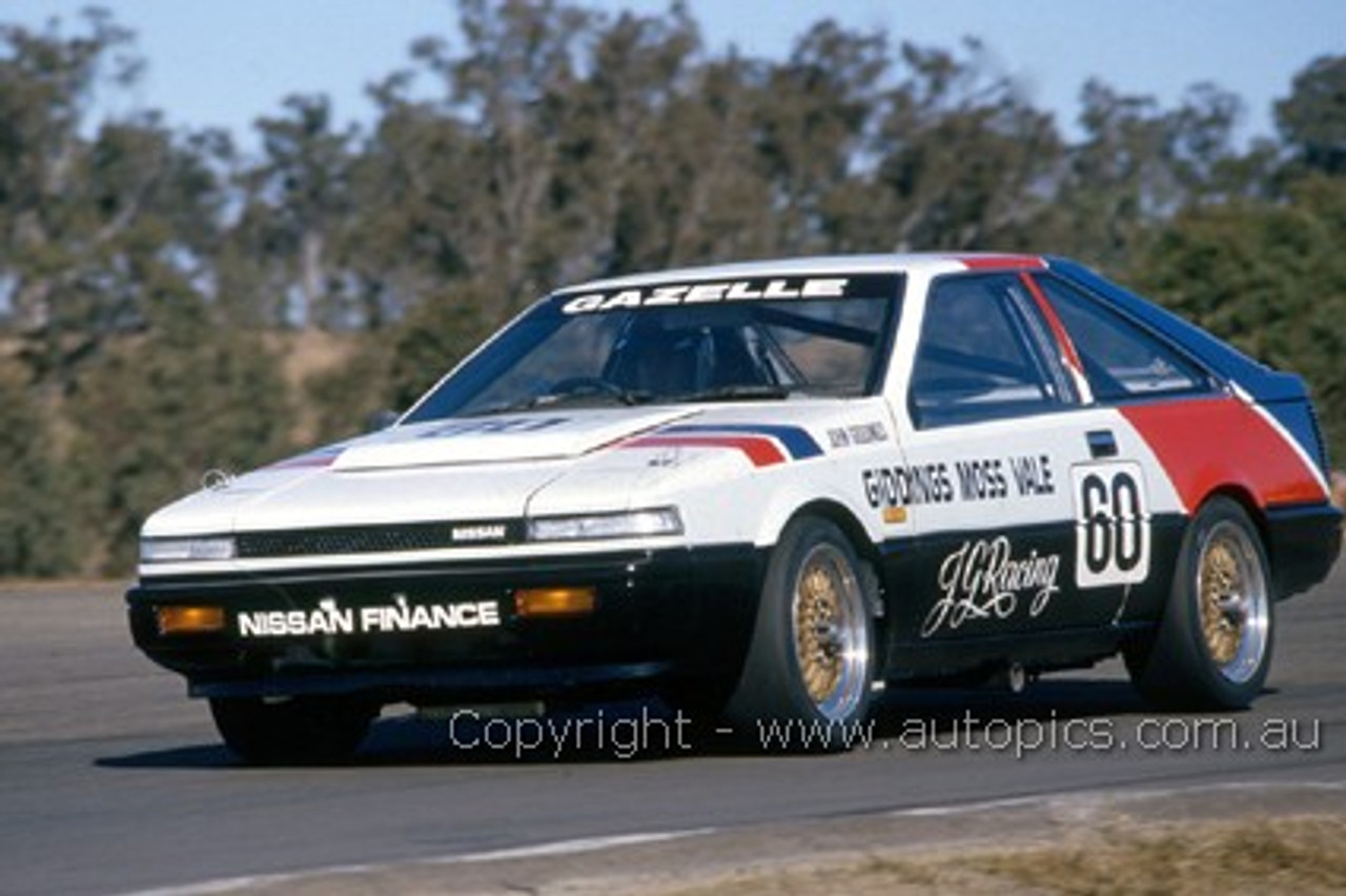 86039 - John Giddings, Nissan Gazelle - Oran Park 1986 - Photographer Ray Simpson
