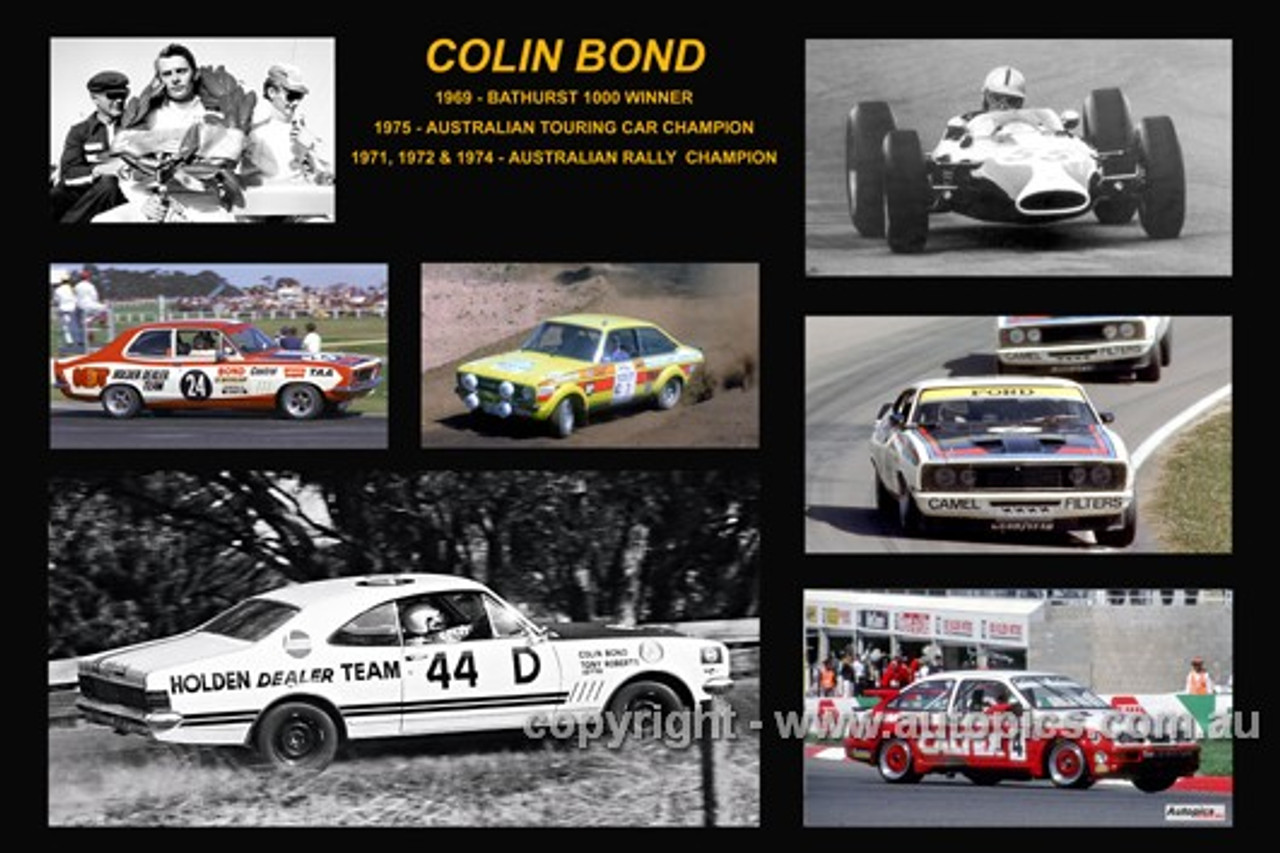 365 - Colin Bond - A collage of a few of the cars he drove during his career
